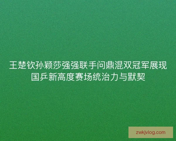 王楚钦孙颖莎强强联手问鼎混双冠军展现国乒新高度赛场统治力与默契